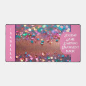 Glitter Trendy Opal Holografisch Collectie Bureaumat (Voorkant)