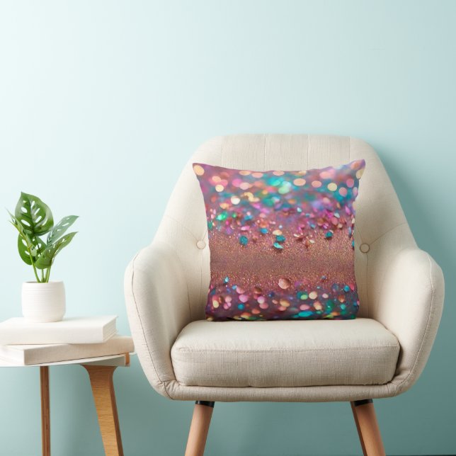 Glitter Trendy Opal Holografisch Collectie Kussen (Stoel)