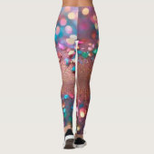 Glitter Trendy Opal Holografisch Collectie Leggings (Achterkant)