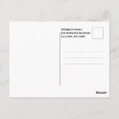 Glitter Tropical Flowers Graduparty Briefkaart (Achterkant)