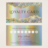 Glitter-trouwerij Visitekaartje (Voorkant /achterkant)