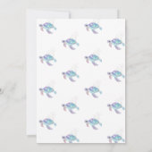 Glitter Turtle Zomer Verjaardag Kaart (Achterkant)