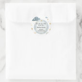 Glitter Twinkle Twinkle Little Star Baby shower Ronde Sticker (Tas)