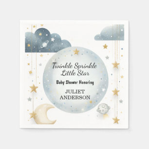 Glitter Twinkle Twinkle Little Star Baby shower Servet