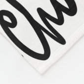 Glitter typografie afdrukken met lippenpatroon fleece deken (Hoek)