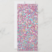 Glitter-uitnodigingen | Nieuwe jaren oud Kaart (Achterkant)