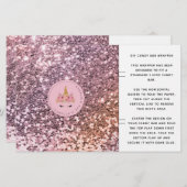 Glitter Unicorn Birthday Snoep Bar Wrapper (Voorkant / Achterkant)