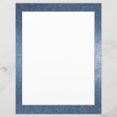 Glitter Unicorn en Stars | Blauwpapier (Achterkant)