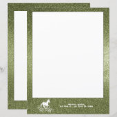 Glitter Unicorn en Stars | Groenboek (Voorkant / Achterkant)