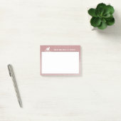 Glitter Unicorn en Stars | Roze noten Post-it® Notes (Kantoor)