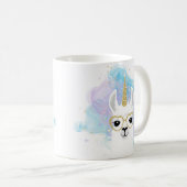 Glitter Unicorn Llama Mok (Voorkant rechts)