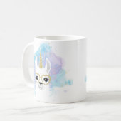 Glitter Unicorn Llama Mok (Voorkant links)