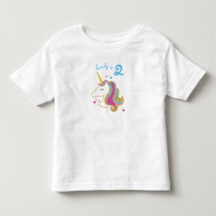Glitter Unicorn MagicalGirl Birthday T-Shirt