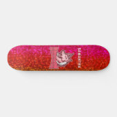 Glitter Unicorn Persoonlijk Skateboard (Horizontaal)