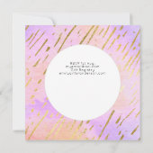 Glitter Unicorn Roos Gold Pink Dripping 13th Bday Kaart (Achterkant)