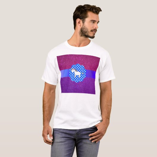 Glitter unicorn t-shirt (Voorkant volledig)
