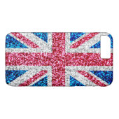 Glitter Union Jack Britse vlag Case-Mate iPhone Case (Achterkant (Horizontaal))