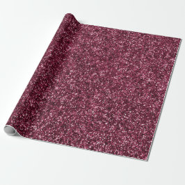 Glitter Urban Metallic Burgundy Beet Bordeaux Cadeaupapier