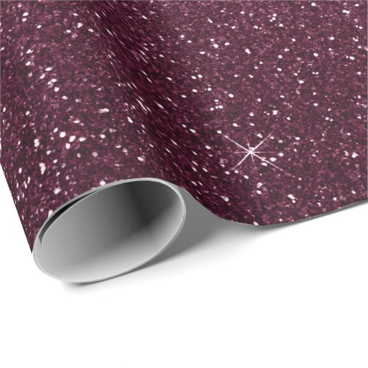 Glitter Urban Minimal Burgundy Beet Bordeaux Cadeaupapier (Rol Hoek)