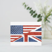 glitter usa uk briefkaart (Staand voorkant)