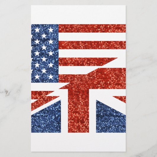 glitter usa uk briefpapier (Voorkant)