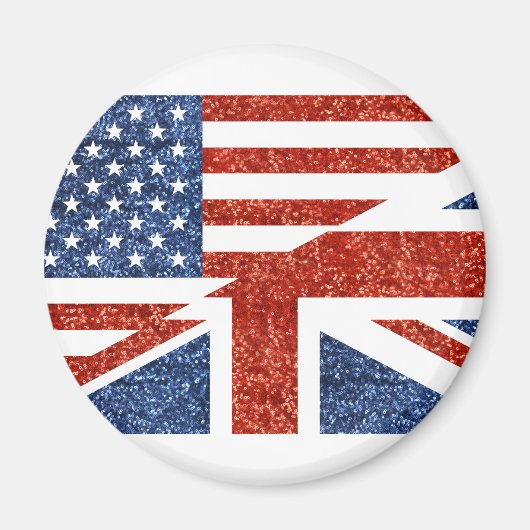 glitter usa uk magneet (Voorkant)