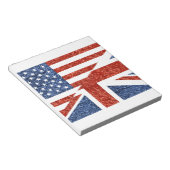 glitter usa uk notitieblok (Schuin)
