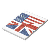 glitter usa uk notitieblok (Linkerzijde)