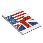 glitter usa uk notitieboek (Rechterzijde)