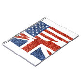 glitter usa uk notitieboek (Linkerzijde)