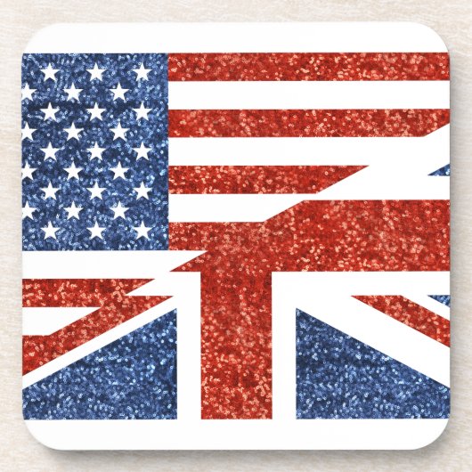 glitter usa uk onderzetter (Voorkant)