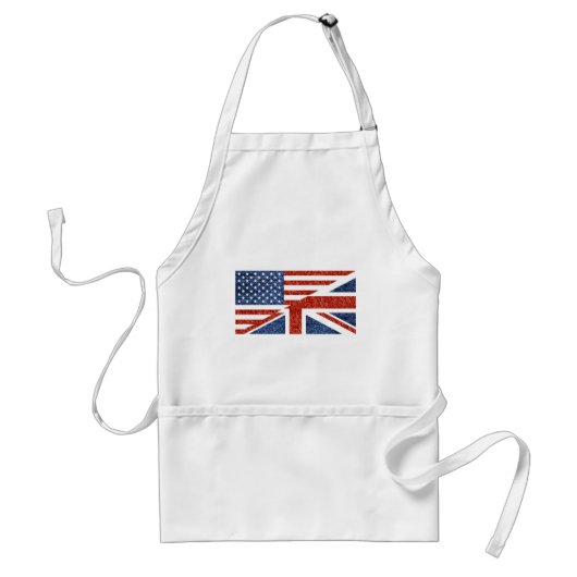 glitter usa uk standaard schort (Voorkant)