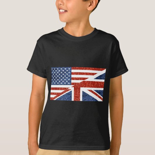 glitter usa uk t-shirt (Voorkant)