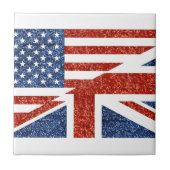 glitter usa uk tegeltje (Voorkant)