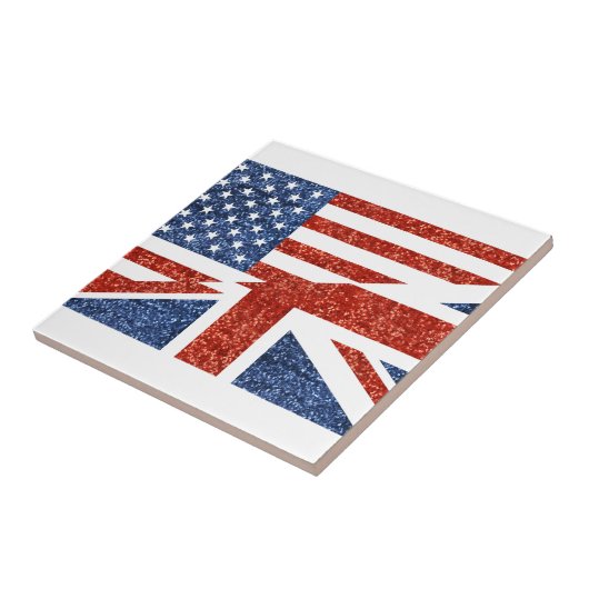 glitter usa uk tegeltje (Zijkant)