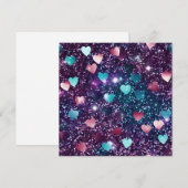 Glitter Valentijnsdag hart collage Feestdagenkaart (Voorkant / Achterkant)