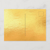 Glitter van 16 partijen met gouden glitter drupt g uitnodiging briefkaart (Achterkant)