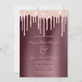 Glitter van roos van Bourgogne druppelt glamoureus Kaart (Voorkant)