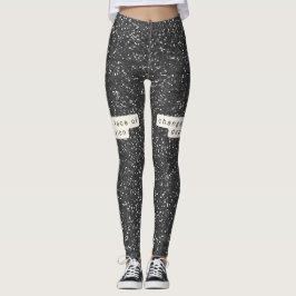 Glitter_ Verander het gezicht van depressie Leggings