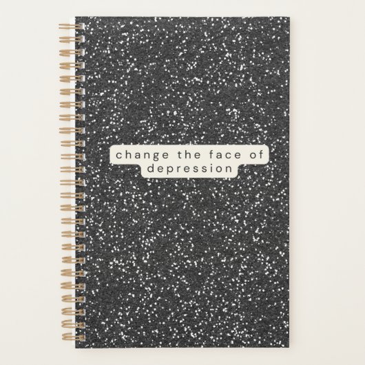Glitter_Verander het gezicht van depressie Planner (Voorkant)