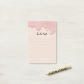 Glitter Verf Drip om de Nota's van de Post-it van  Post-it® Notes (Op bureau)