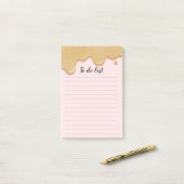 Glitter Verf Drip om Lijst te doen Post-it® Notes (Op bureau)