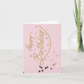 Glitter Verjaardag Kaart voor haar (Voorkant)