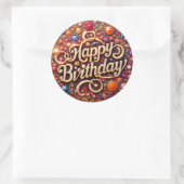 Glitter Verjaardag sticker (Tas)