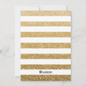 Glitter Verjaardag Uitnodiging, 30e Verjaardag, 5  Kaart (Achterkant)