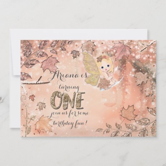 Glitter verlaat uitnodigingen voor feesten in de w (Voorkant)