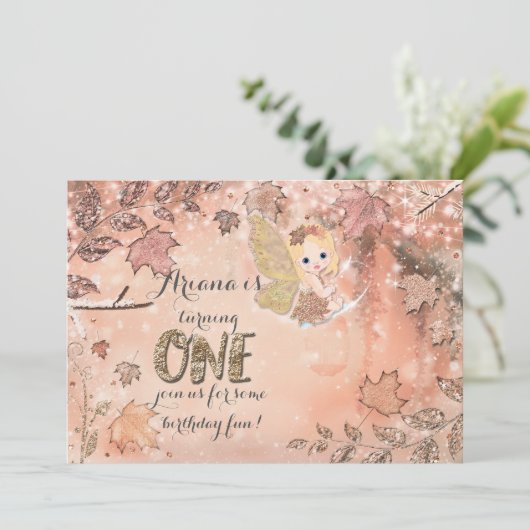 Glitter verlaat uitnodigingen voor feesten in de w (Staand voorkant)