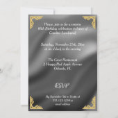 Glitter Verrassing Verjaardag Roze Zilveren Zebra  Kaart (Achterkant)