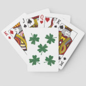 Glitter Vier bladluiken Pokerkaarten (Achterkant)