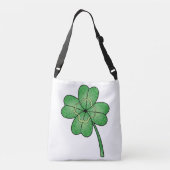 Glitter Vierbladige Klaver Crossbody Tas (Achterkant)